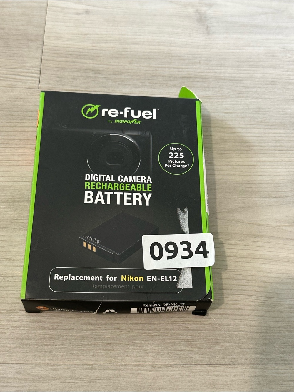 DigiPower Re-Fuel RF-NKL12 Battery for Nikon EN-EL12 New Damaged Box